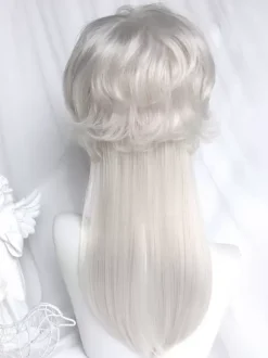 Gothic Lolita Wigs Silver Long Tousled Lolita Accessories