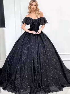 Gothic Wedding Dresses A-Line Sleeveless Lace With Train Bridal Gown Free Customization