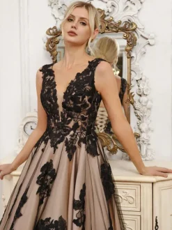 Gothic Wedding Dresses Lace A-Line Sleeveless With Train Bridal Gown Free Customization