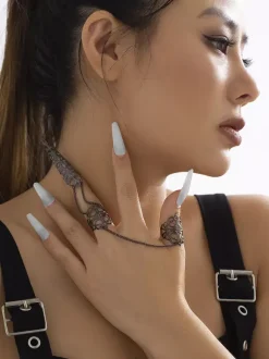 Gothic Finger Nail Tip Claw Knuckle Finger Ring For Women 2026