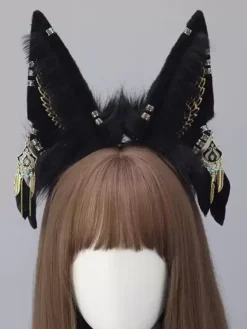 Gothic Lolita Accessories Black Chains Headwear Miscellaneous