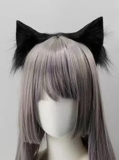 Gothic Lolita Accessories Black+White Accessory Color Block Miscellaneous