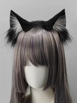 Gothic Lolita Accessories Black+White Accessory Color Block Miscellaneous