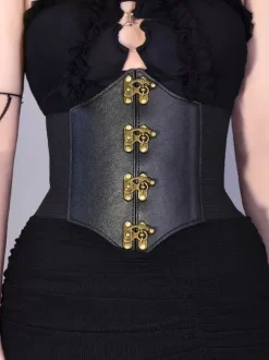 Gothic Lolita Accessories Black Grommets Metal Details Miscellaneous