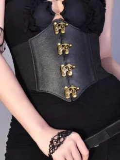 Gothic Lolita Accessories Black Grommets Metal Details Miscellaneous