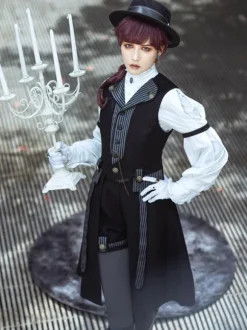 Gothic Lolita Bloomers Black Straight Lolita Shorts