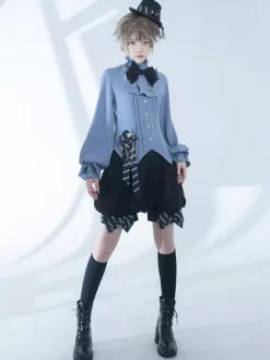 Gothic Lolita Bloomers Bows Black Lolita Shorts