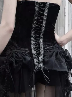 Gothic Lolita Bloomers Ruffles Black Lolita Shorts