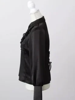 Gothic Lolita Blouse Ruffles Long Sleeves Tops Subculture Petite Cute Uniform