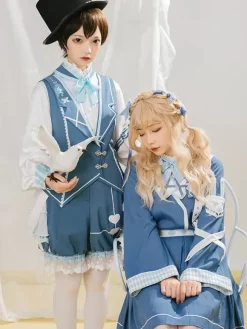 Gothic Lolita Blouses Bows Long Sleeves Blouse Lolita Top Ecru White Lolita Shirt