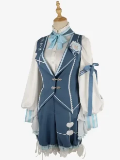 Gothic Lolita Blouses Bows Long Sleeves Blouse Lolita Top Ecru White Lolita Shirt