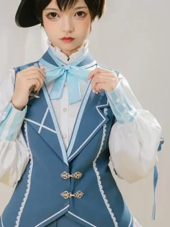 Gothic Lolita Blouses Bows Long Sleeves Blouse Lolita Top Ecru White Lolita Shirt