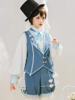 Gothic Lolita Blouses Bows Long Sleeves Blouse Lolita Top Ecru White Lolita Shirt