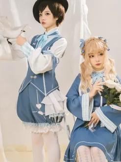 Gothic Lolita Blouses Bows Long Sleeves Blouse Lolita Top Ecru White Lolita Shirt