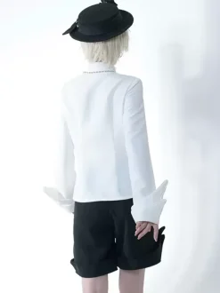 Gothic Lolita Blouses Long Sleeves Blouse White Lolita Top Lolita Shirt