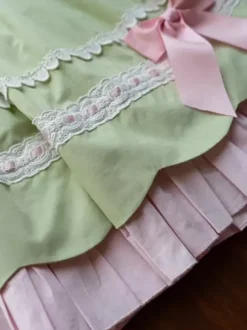 Gothic Lolita Dresses Bows Ruffles Black Green
