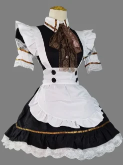 Gothic Lolita Dresses Lace Ruffles Black Black