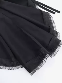 Gothic Lolita Dresses Lace Ruffles Black Black