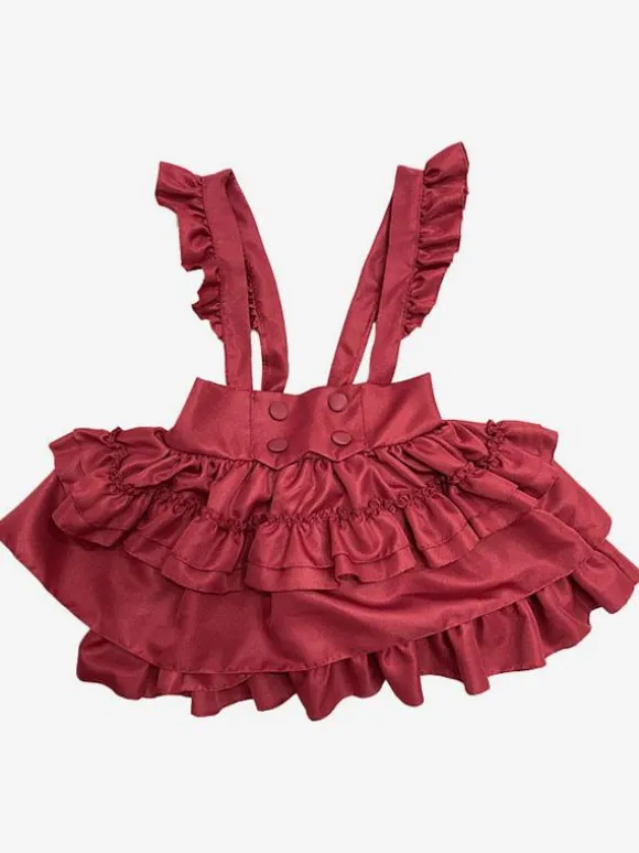 Gothic Lolita Dresses Ruffles Red Red