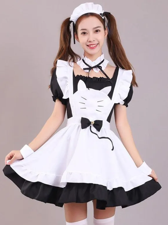 Gothic Lolita Dresses Ruffles Black Black
