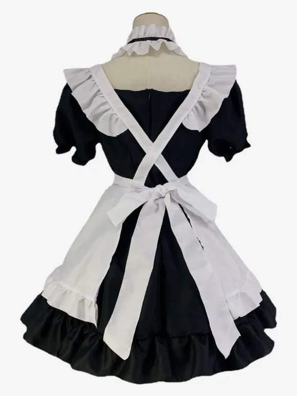 Gothic Lolita Dresses Ruffles Black Black
