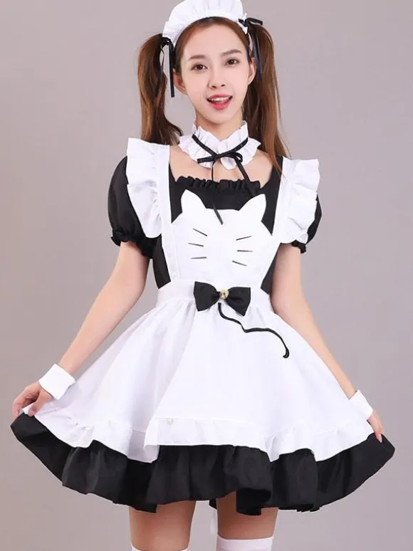 Gothic Lolita Dresses Ruffles Black Black