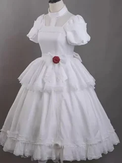 Gothic Lolita Dresses Ruffles Rose Black Black