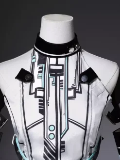 Gothic Lolita Dress Future Battle Princess Punk Tech Style JSK With Headpiece And Arm Sleeves