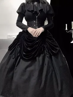 Gothic Lolita Dress Moonlight Castle Countess Victoria Dark Palace Style Cosplay costumes