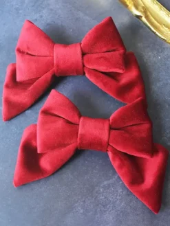Gothic Lolita Hat Burgundy Bows Ruffles Accessory Polyester Lolita Accessories