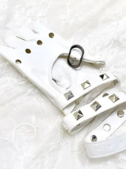 Gothic Lolita Metallic Oversleeves Rivets Metal Details Metal Miscellaneous Black Lolita Accessories