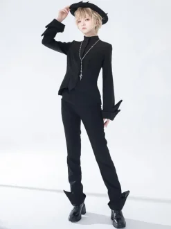 Gothic Lolita Ouji Fashion Straight-leg Pants