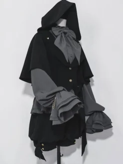 Gothic Lolita Rabbit Hunting Retro Lolita Rabbit Ears Hooded Jacket