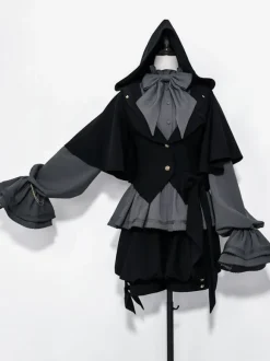 Gothic Lolita Rabbit Hunting Retro Lolita Rabbit Ears Hooded Jacket