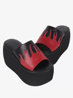 Gothic Lolita Sandals Rivets Open Toe Color Block PU Leather Black Lolita Summer Shoes
