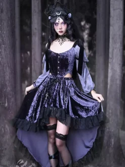 Gothic Lolita SK Lace Purple Lace Lolita Skirts