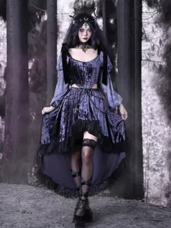 Gothic Lolita SK Lace Purple Lace Lolita Skirts