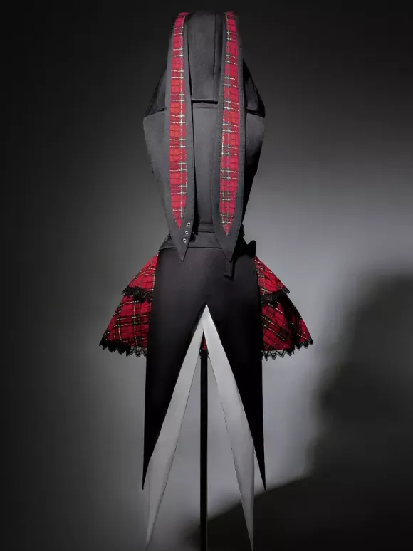 Gothic Lolita Suit Hooded Jacket And Blouse And Skirt Three-Piece Set Midnight Bunny Rock Gothic Lolita Suit