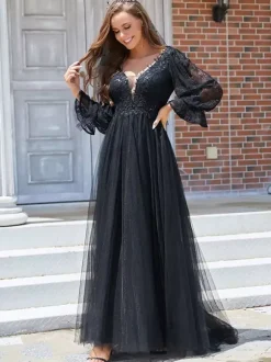 Gothic Wedding Dresses 2026 A-Line Long Sleeves Lace With Train Bridal Gown Free Customization