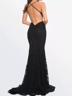 Gothic Wedding Dresses 2026 Mermaid Sleeveless Lace With Train Bridal Dress Free Customization