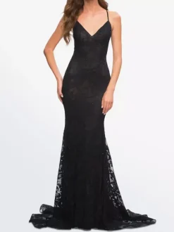 Gothic Wedding Dresses 2026 Mermaid Sleeveless Lace With Train Bridal Dress Free Customization