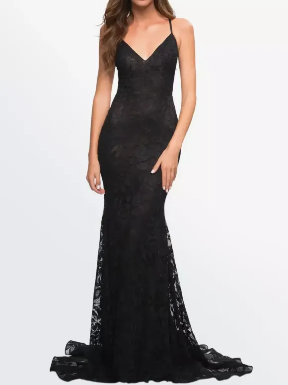 Gothic Wedding Dresses 2026 Mermaid Sleeveless Lace With Train Bridal Dress Free Customization