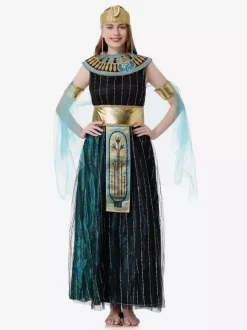 Greek Costumes Black Retro Dress Choker Set Holidays Costumes