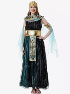 Greek Costumes Black Retro Dress Choker Set Holidays Costumes