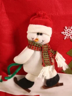 Green Christmas Chair Cover Polyester Fiber Christmas Holidays Costumes