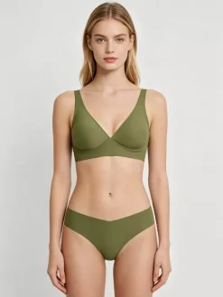 Green Lingerie 2-Piece Bra Panty Sets