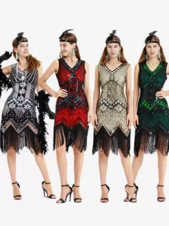 Green Retro Costumes Women's Rhinestones Fringe Marie Antoinette Costume Polyester Set Dress Accessory Retro Masquerade Ball Gown Burgundy