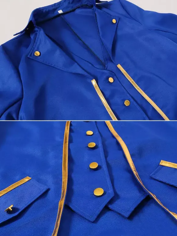 Green Vintage Top Vintage Buttons Long Sleeves Polyester Polyester Fiber Overcoat Retro Costumes For Man Burgundy