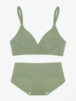 Green Lingerie 2-Piece Bra Panty Sets