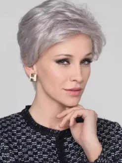Grey Short Hair With Side Bangs Synthetic Wig For Women 2026